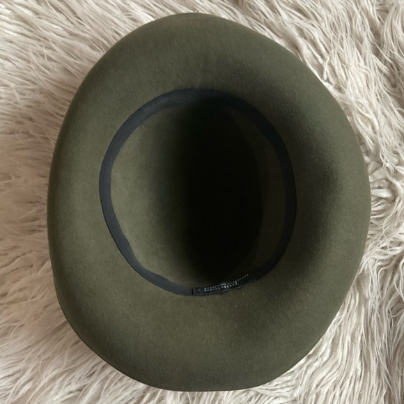 Patricia Underwood Olive Green Vintage Wool Felt Hat EUC One Size - Picture 6 of 8